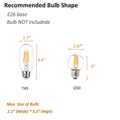 Modern Globe Pendant Lighting for Kitchen Island Black 8 Inch